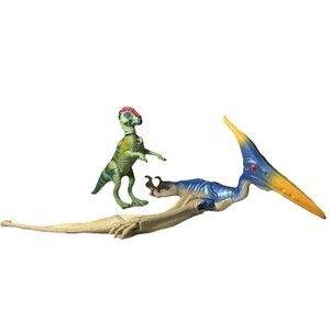 Dinosaurs 1997 Jurassic Park PTERODACTYL JP22 + JP07 PACHYCEPHALOSAURUS Kenner